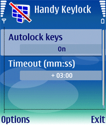 Symbian Nokia software: Handy Keylock