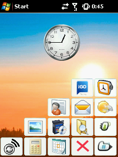 Android Evolution QVGA Theme for WisBar Advance Desktop