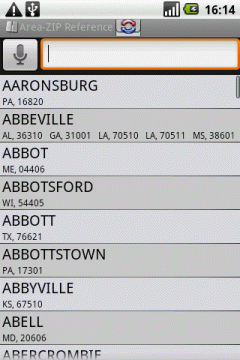 BEIKS US Postal Codes Reference for Android