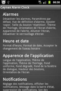 Caynax Alarm Clock French Language Pack