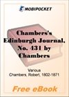 Chambers's Edinburgh Journal, No. 431 Volume 17, New Series, April 3, 1852 for MobiPocket Reader