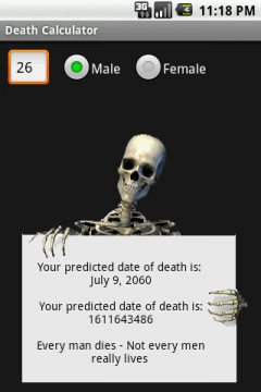Death Calculator (Android)