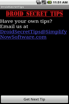 Droid Secret Tips