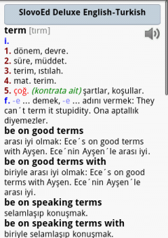 English Talking Slovoed Deluxe English-Turkish & Turkish-English Dictionary for Android