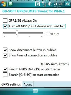 GB-SOFT GPRS/EDGE/UMTS/HSDPA Tweak