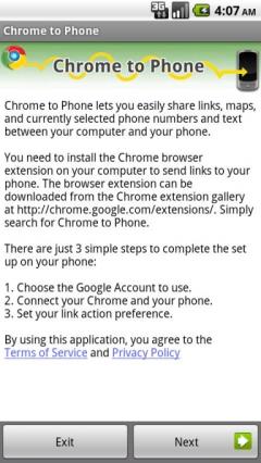 Google Chrome to Phone (Android)