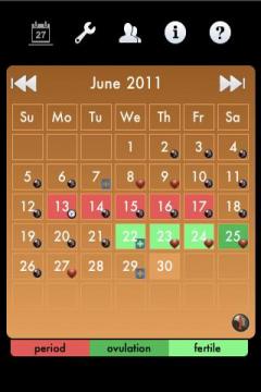 Ladytimer Ovulation Calendar (Android)