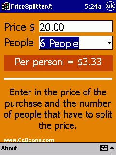 PriceSplitter