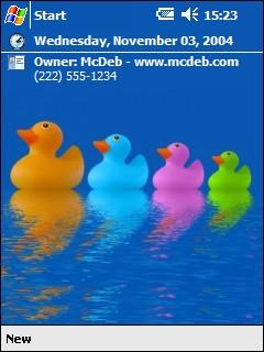 Rainbow Ducks Theme for Pocket PC