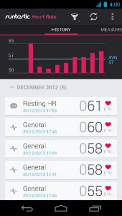 Runtastic Heart Rate Pro for Android