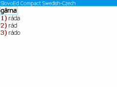 SlovoEd Compact Czech-Swedish & Swedish-Czech Dictionary for BlackBerry