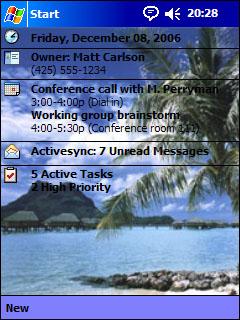 Tahiti BST Theme for Pocket PC