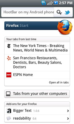 HootBar - Firefox Addon