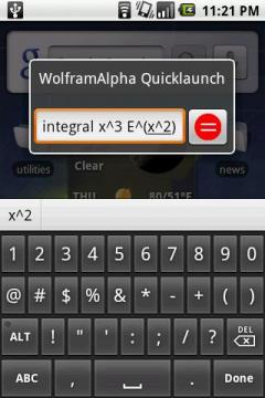 WolframAlpha Quicklaunch