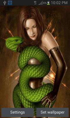Green Cobra Girl LWP