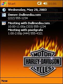 Firey Harley-Davidson