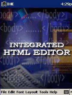 Integrated HTML Editor for Pocket PC