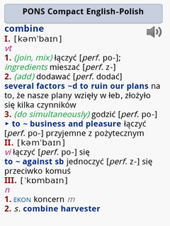 English Talking PONS Compact Polish-English and English-Polish dictionary for Android
