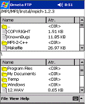 Orneta FTP Pocket PC