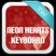 Neon Hearts Keyboard Theme