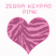 Zebra Keypad Pink