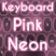 Keyboard Pink Neon