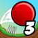 Red Bouncing Ball Spikes 3