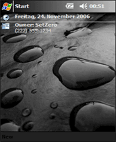 Water Drops today screen theme skin